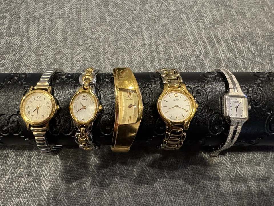Seiko Half Moon & 3 Other Seiko & Citizen Used Watches - Image 1 of 4