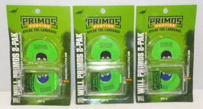 WILL PRIMOS 2 PAK Custom Turkey Mouth Calls #1228WM - 3 Packs (6 Count) USA - Image 1 of 4