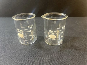 100 ml Pyrex Griffin Becherglas (2er Pack) - Glaswaren in Laborqualität, wissenschaftliches Messen - Bild 1 von 5