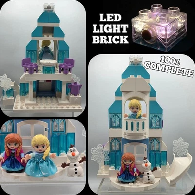 Lego Duplo 10899 Frozen Eisschloss Prinzessin Elsa Ana 100% komplett + Lichtstein - Bild 1 von 4