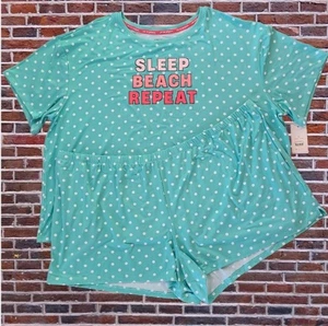 Joyspun Women's Printed Tank Top and Shorts Pajama Set 2-Piece Size 3X - Picture 1 of 14