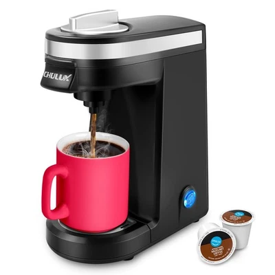 Single Serve Coffee Maker for K Capsule and Ground Coffee, Single Cup Coffee ... - Image 1 of 4