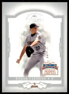 2004 Donruss Classics National Trading Card Day Roger Clemens Houston Astros - Image 1 of 2