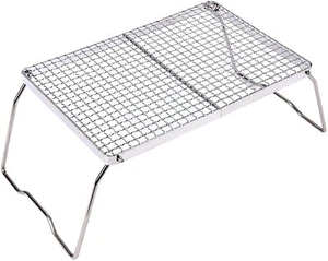 Folding Campfire Grill 304 Stainless Steel Grate Portable Heavy Duty Camping ... - Picture 1 of 3