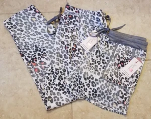 Secret Treasures Women Lounge Sleep Pants & Shorts Set Animal Print M(8-10) NEW - Picture 1 of 7