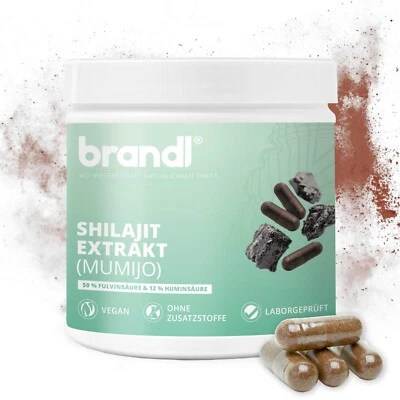 brandl® Shilajit Kapseln | 500mg Extrakt mit 50% Fulvinsäure & 10% Huminsäure