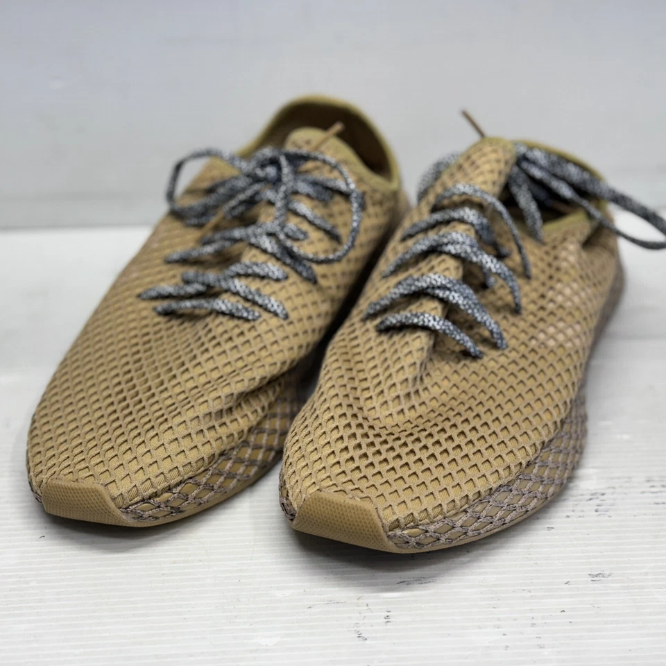 Adidas Deerupt Runner Sneakers Mens Size 13 Raw Sand Beige BD7885 Lightweight - Image 1 of 4