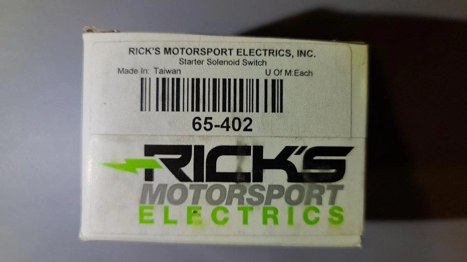 Rick's Motorsport Electrics 65-402 Starter Solenoid Switch New - Изображение 1 из 1