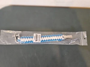 BRACCIALE KENA KAI SURIVAL GRILLO ACCIAIO INOX TRAMA REGOLARE BLU CIELO E BIANCO - Foto 1 di 3