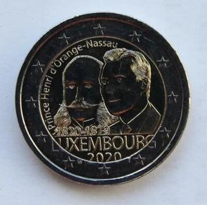 LUXEMBURGO - Moneda conmemorativa de 2€ Euro 2020 - Príncipe Enrique de Orange-Nassau - Imagen 1 de 1