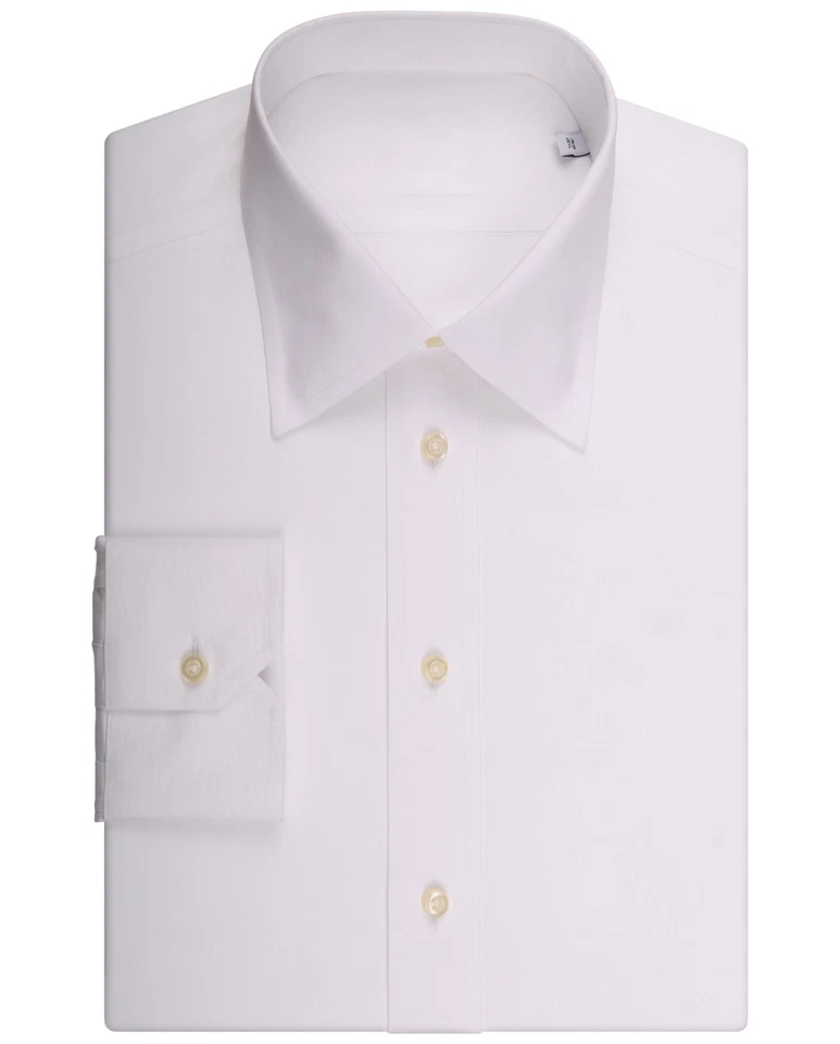 Camicia uomo artigianale bianca vestibilità Regulare o Slim Fit 100% Cotone - Immagine 1 di 1