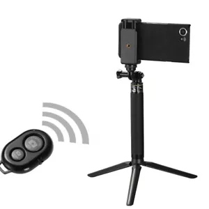 Extendable Selfie Stick with Bluetooth Remote Shutter&Tripod Mount for iPhoneX 8 - Picture 1 of 11