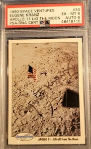 1990 Eugene Kranz Apollo 11 Space Shots Ventures Signed Graded PSA 6 AUTO NASA - Picture 1 of 5