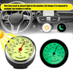 Car Interior Luminous Clock Decoration Watch Automotive Clock Glowing In Night. - Picture 1 of 11