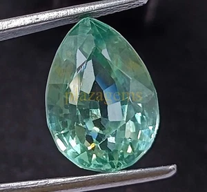 14,80 CT CORTE PERA TURMALINA VERDE NATURAL CERTIFICADO EGL PIEDRA PRECIOSA SUELTA 5ARK - Imagen 1 de 8