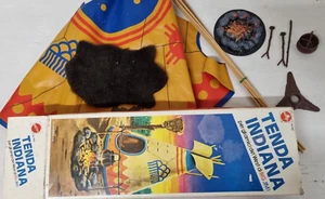 Mattel Tenda Indiana Big Jim No.9401 Vintage 1984 con scatola quasi completo - Foto 1 di 9