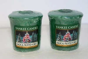 2 Yankee Candle Neu Magical Frosted Forest Thanksgiving Weihnachtsduft Windlicht - Bild 1 von 1