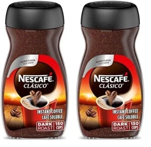 Nescafe Classico Dark Roast Instantkaffee 10,5 Unzen Glas (2 Stück) - Bild 1 von 4