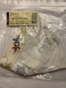 LONGABERGER SMALL FLARE BASKET LINER ONLY~ BOTANICAL FIELDS FABRIC #2376835 - Picture 1 of 7