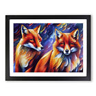 Fox Vol.6 Abstract Wall Art Print Framed Canvas Picture Poster Decor Living Room
