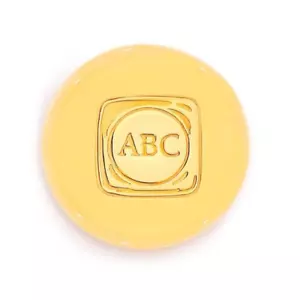 1/2 Troy Oz 9999 Fine Solid Gold ABC Mint Bullion Cast Ingot Round Bar 15.55 gr - Picture 1 of 4