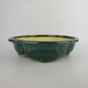 Maceta Bonsai Japonesa FUKA Mokko Forma W21.5cm H5.5cm Esmaltada - Imagen 1 de 24