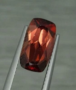 Natural 4.70ct Loose Red Fancy Cut Zircon Gemstone,12.37mm x 6.96mm x 4.92mm - Picture 1 of 1