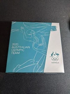 2020 $5 1oz Silver Proof Coin. Australian Olympic Team PRE OWNED - Imagen 1 de 6