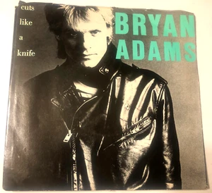 Bryan Adams 7" 45 record & Picture Sleeve Cuts Like A Knife / Lonely Nights - Picture 1 of 5