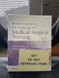 Brunner & Suddarth's Textbook of Medical-Surgical Nursing Vol 1 & 2 14th Ed NEW - Imagen 1 de 3
