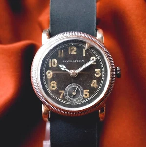 Swiss Vintage Watch Revue Special Marriage Men's Wristwatch Black Dial Serviced - Picture 1 of 12