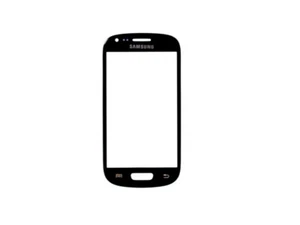 Original Samsung Galaxy S3 Mini Displayglas Frontglas Schwarz mit Doppelkleber - Bild 1 von 2