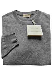 Jersey de cachemir 100% Cariaggi Premium Luxury cuello redondo para hombre 2 colores - Imagen 1 de 14