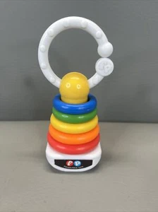 Fisher Price Mattel Mini Toy Ring Stacker Rock A-Stack Diaper Bag Hanger - Picture 1 of 5