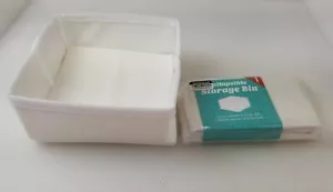 Pattumiera pieghevole 5,5 pollici quadrata alta 2,5 pollici quantità 10 nuova con scatola - Foto 1 di 6