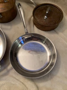 Vintage All Clad Copper Cookware 1-10” Skillet & 1-12x9 Au Gratin Pan  - Picture 1 of 4
