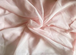 Baby Pink Premium soft chiffon fabric for dress sewing craft 50cm X 150cm - Picture 1 of 6