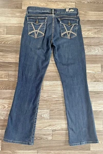 Kut from the Kloth Womens 6 Nicole High Rise Bootcut Jeans 31x29 Embroidered - Picture 1 of 15
