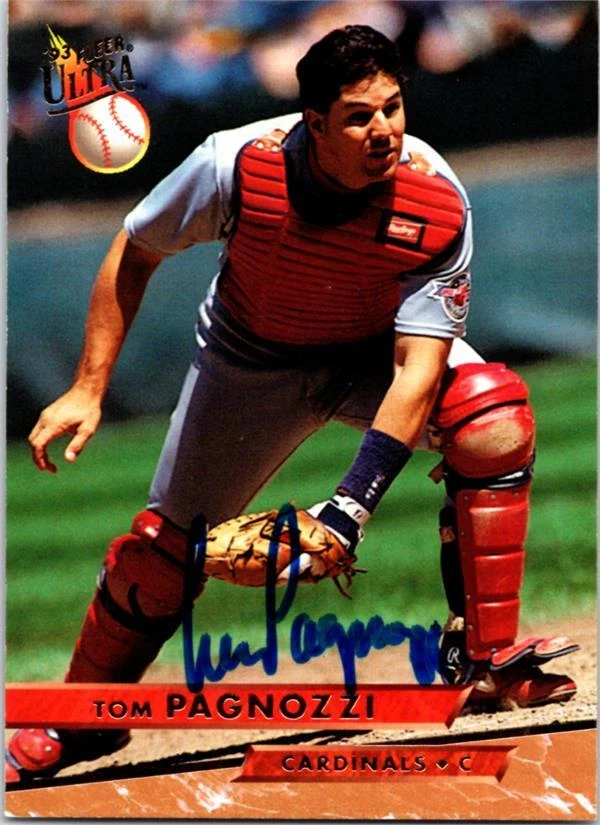 Tom Pagnozzi signed baseball card (St Louis Cardinals) 1993 Fleer Ultra #110 - Image 1 of 1