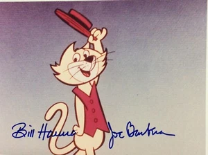 HANNA AND BARBERA 8X10 SIGNED 8 X 10 PHOTO COA WOW - Picture 1 of 1
