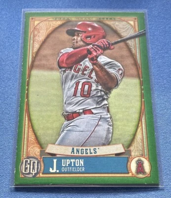 2021 Topps Gypsy Queen Green #122 Justin Upton Los Angeles Angels - Image 1 of 2