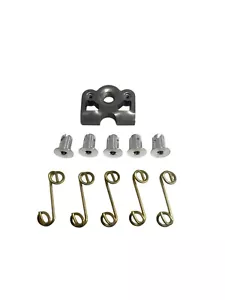 Dzus Button / Springs / Tab Plates / Free Rivets 5 Piece Set Kits RZR  - Picture 1 of 8