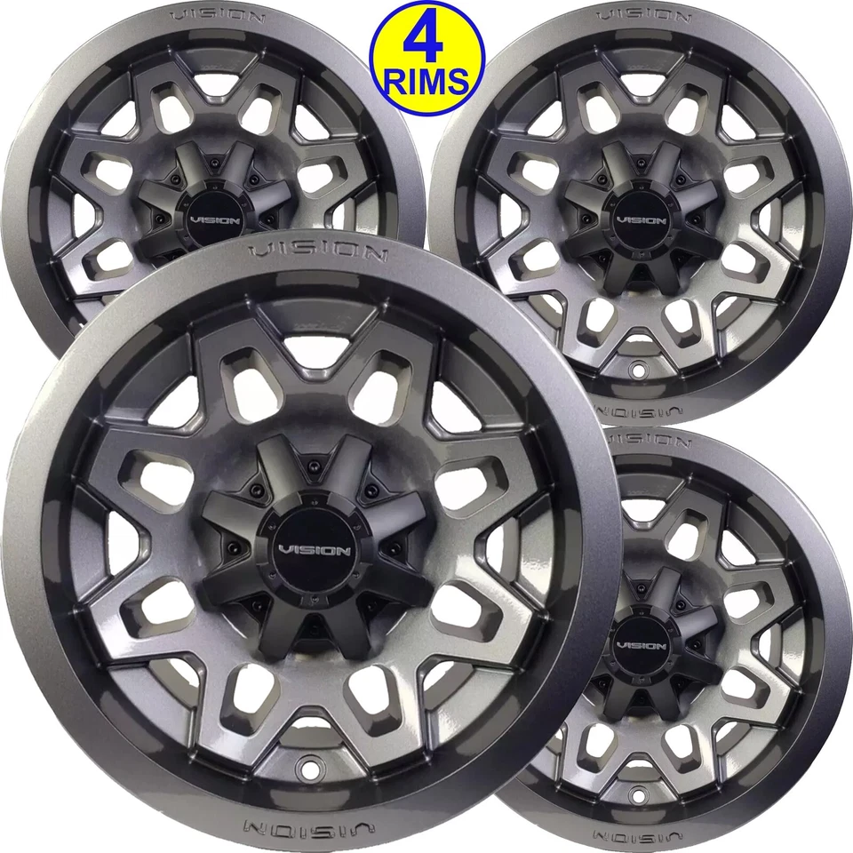 4) 12" Rims Wheel some John Deere GATOR XUV ATV 12x8 5/4.5 Type 416 Gun Metal Foto 1 de 4