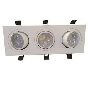 9W(3*3W) LED Ceiling Light Adjustable Recessed Lamp Fixture Kitchen Living Room - Picture 1 of 5