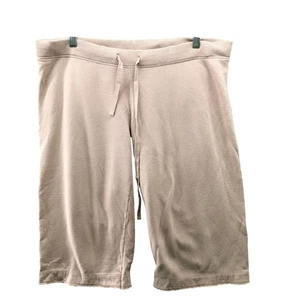 Vince Sweat Shorts Mens L Fleece Terry Soft 17'' Inseam Bermuda Pink Peach - Picture 1 of 9