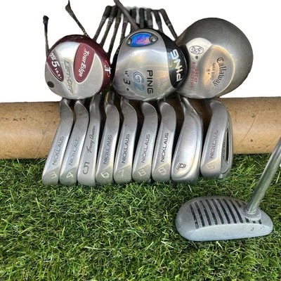 Juego completo de palos de golf Callaway Ping Ram Tour Edge Nickalus Stiff Flex para hombre Foto 1 de 4