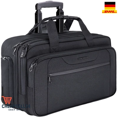 RFID-Schutz | Laptopfach mit Polsterung | Rolltasche für 17,3 Zoll - Bild 1 von 4