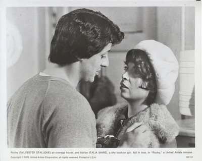 Rocky 1976 Sylvester Stallone Talia Shire Original 8x10 Photo in his apartment  - Image 1 of 2