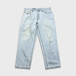 Pantalones de mezclilla vintage años 90 Levi's 535 para hombre 38x32 azul ajuste euro lavado claro pierna ancha holgados - Imagen 1 de 11