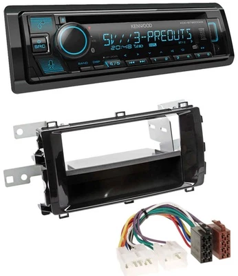Kenwood Bluetooth USB CD MP3 DAB Autoradio für Toyota Auris (ab 2013) schwarz - Bild 1 von 4